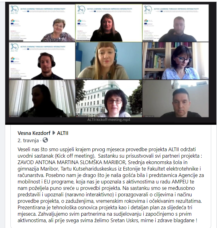 Pročitajte više o članku Facebook-Objava o Kick of meetingu